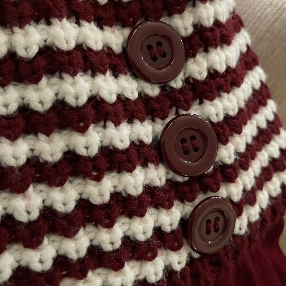 Young Threads Button Off-Shoulder Sweater - Picture 6 of 10